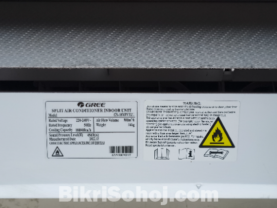 Gree Model No: GS-18XFV32/I 1.5 Ton inverter AC